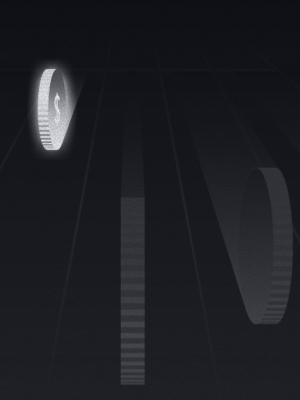 Abstract dark tunnel render